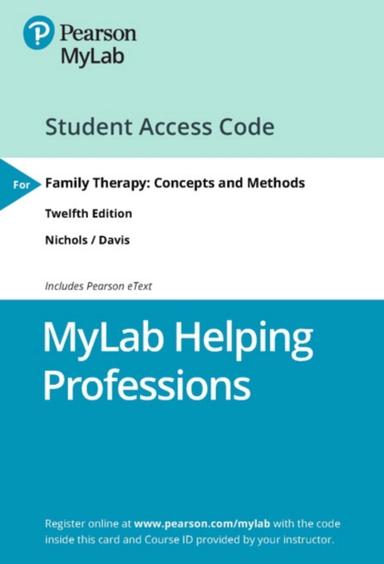 MyLab Helping Professions with Pearson eText Access Code for Family Therapy