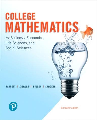 MyLab Math with Pearson eText Access Code for College Mathematics for Business, Economics, Life Sciences, and Social Sciences with Integrated Review