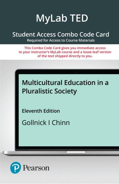 MyLab Education with Pearson eText + Print Combo Access Code for Multicultural Education in a Pluralistic Society