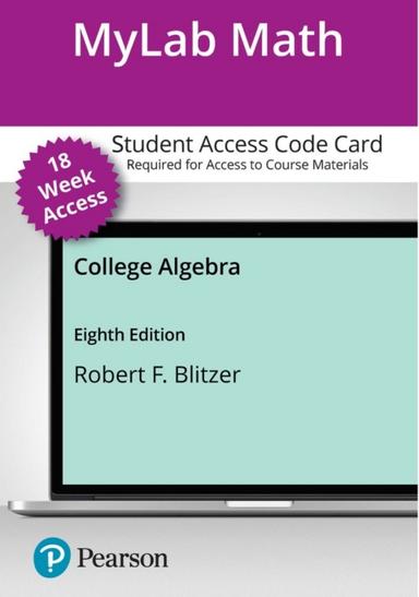 MyLab Math with Pearson eText Access Code for College Algebra