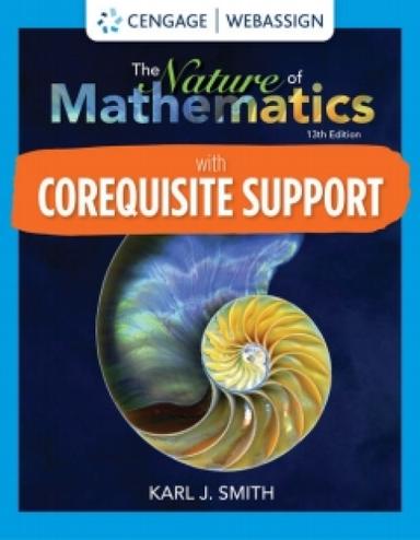 WebAssign with Corequisite Support for Smith's Nature of Mathematics with Karr Massey, 13th Edition [Instant Access], Single-Term