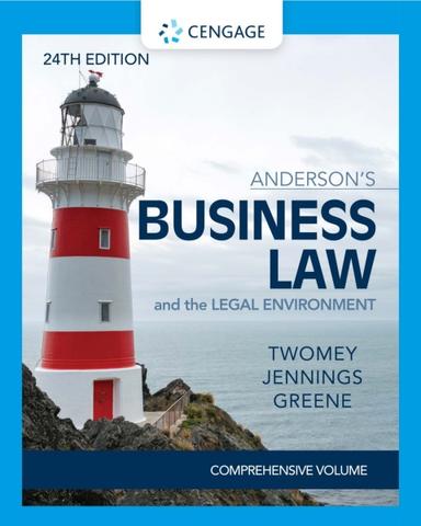 Anderson's Business Law & The Legal Environment - Comprehensive Edition