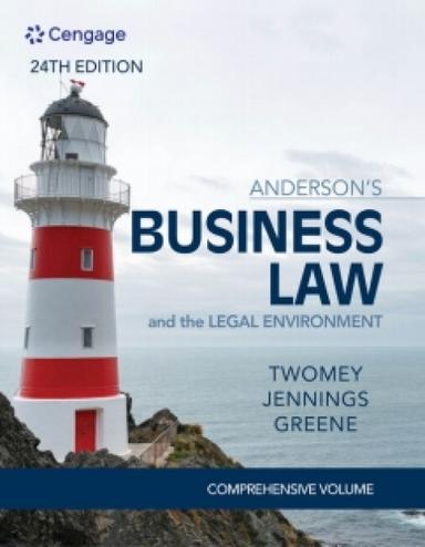 Cengage Infuse for Twomey/Jennings/Greene's Anderson's Business Law & The Legal Environment - Comprehensive Edition, 1 term Instant Access