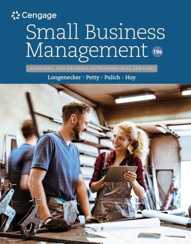 MindTap with Live Plan for Longenecker/Petty/Palich/Hoy's Small Business Management: Launching & Growing Entrepreneurial Ventures, 2 terms Instant Access