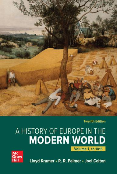 A History of Europe in the Modern World, Volume 1