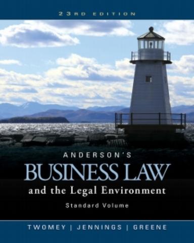 MindTap Business Law for Anderson's Business Law and the Legal Environment, Standard Volume, 23rd Edition, [Instant Access], 1 term (6 months)