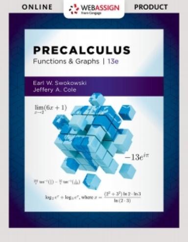 WebAssign for Swokowski/Cole's Precalculus: Functions and Graphs