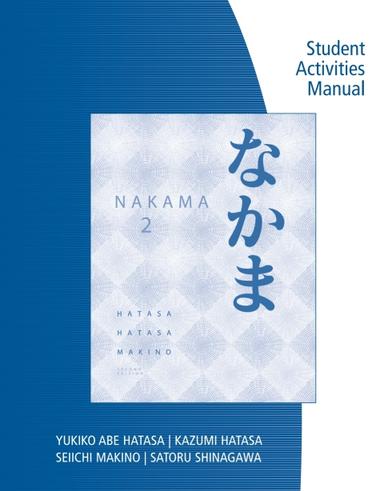 SAM for Hatasa/Hatasa/Makino's Nakama 2: Japanese Communication, Culture, Context