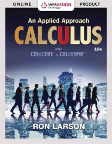 WebAssign for Larson's Calculus: An Applied Approach