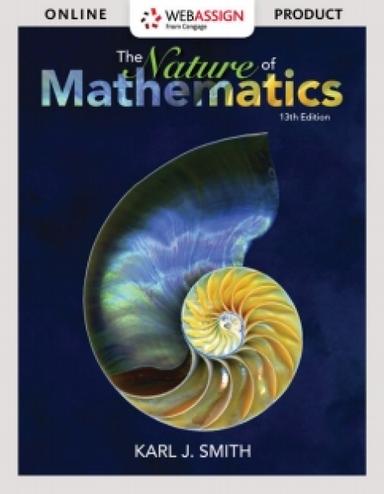 WebAssign for Smith's Nature of Mathematics