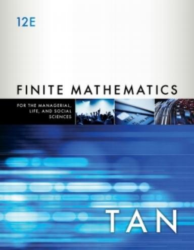 WebAssign for Tan's Finite Mathematics for the Managerial, Life, and Social Sciences