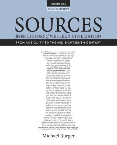 Sources for the History of Western Civilization, Volume I