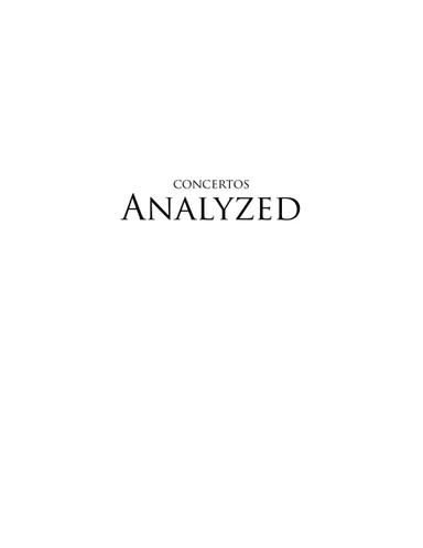 Concertos Analyzed