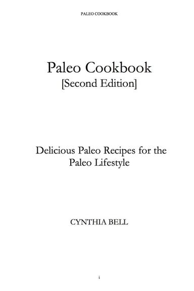 Paleo Cookbook