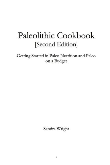 Paleolithic Cookbook