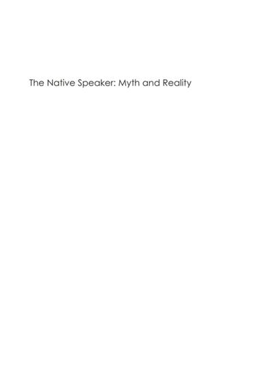 The Native Speaker