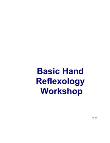 Basic Hand Reflexology Workshop