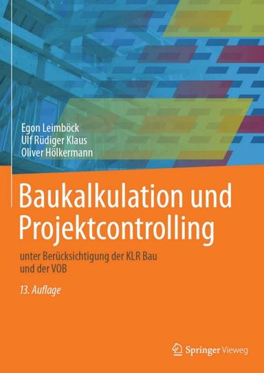 Baukalkulation und Projektcontrolling