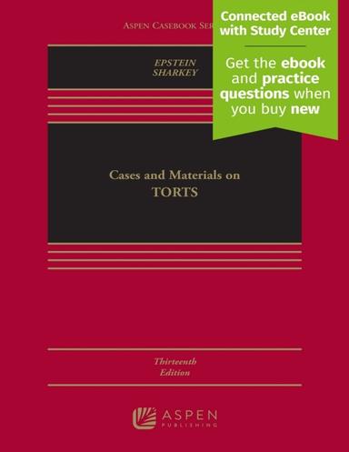 Cases and Materials on Torts